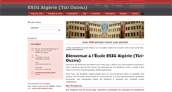 Desktop Screenshot of esig-algerie.com
