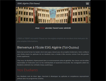 Tablet Screenshot of esig-algerie.com